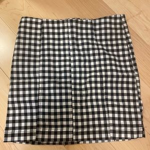 Free people check pencil skirt